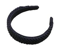 Cerchietto largo per capelli da donna, in cotone intrecciato a mano, stile bohémien, turbante bohémien, fascia larga per capelli per ragazze adolescenti
