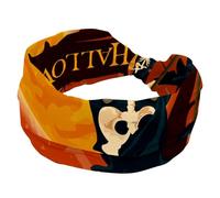 Cerchietto largo per Halloween con teschio e morte, antiscivolo, per allenamento, fasce elastiche per capelli, yoga, fascia annodata per ragazze e donne