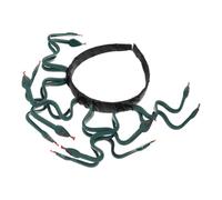 Cerchietto Medusa Serpente in Plastico Verde per Cosplay | 1 Pezzo, per Gathering e Foto, Accessorio Costume Decorativo, Superficie Confortevole, Non Facile da Cadere
