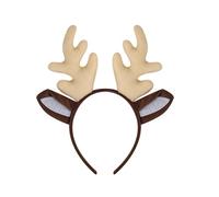 Cerchietto moderno con renna natalizia con orecchie morbide, comodo accessorio per capelli per feste in maschera ed eventi festivi