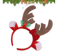 Cerchietto Natalizio,Copricapo Di Tendenza | Fascia Con Corna Di Cervo Per Il Lavaggio Del Viso | Per Matrimonio Viaggio Vacanza Picnic Barbecue Festa Nel Giardino Incontro Cena Palco