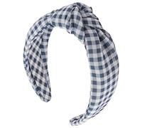 CERCHIETTO NODO GRIGIO GINGHAM