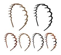 Cerchietto Ondulato 6 Pezzi Cerchietti Dentati | Cerchietti Ondulati Per Acconciatura E Domare Capelli Ribelli Allenamento Trucco Doccia Lavaggio Viso Lavoro Viaggio