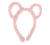 Cerchietto Orecchie di Peluche Rosa per Cosplay e Feste | Accessori Party, Decorazione per Festival, per Chioma e Testa, Stile Tenero e Romantico