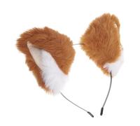Cerchietto Orecchie Volpe in Peluche Arancia, 1 Pezzo