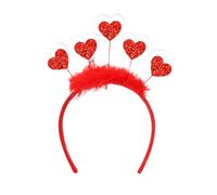 Cerchietto per capelli a cuore rosso | per capelli dolci per festival e feste | Puntelli fotografici per Capodanno e matrimonio | Serre-tête Cœur | Diadema De Corazón | Valentine's Day