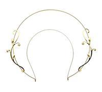 Cerchietto per capelli a forma di angelo a doppio strato, per carnevale e Halloween, unisex, per cosplay, festival, cosplay, fascia per capelli da donna, a forma di angelo santo, Halloween, con