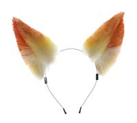 Cerchietto per capelli a forma di orecchie di volpe, per festival musicali, anime, personaggi, per adulti, accessorio per carnevale, cosplay, unisex