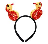 Cerchietto per capelli a forma di serpente, accessorio tradizionale cinese a forma di serpente, ornamento per capelli per capodanno lunare, accessorio festivo per ragazze, 25 x 22 x 3 cm, tessuto