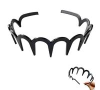 Cerchietto per capelli a forma di U, alla moda, con denti in cranio 2025, reversibile, coreano, con denti, regalo per ragazze adolescenti
