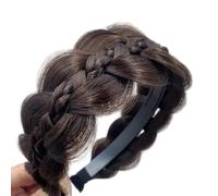 Cerchietto per capelli a lisca di pesce facile e veloce dall'aspetto naturale, in fibra sintetica, per donne, varie occasioni e outfit