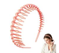 Cerchietto per capelli a onde - Cerchietto in resina con denti come accessorio per capelli, sottile e antiscivolo, accessorio per capelli alla moda per lo sport, la casa, i viaggi