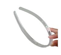 Cerchietto per capelli a tinta unita, con dentatura, trasparente, 8 mm/12 mm/20 mm/25 mm, fasce per capelli semplici pettine dentato fasce trasparenti per bambini
