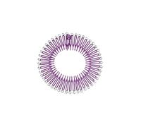 Cerchietto per capelli a zig zag, 30 pezzi, con pettine, in plastica flessibile, colore: viola
