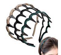Cerchietto per capelli artificiale con alto, stile retrò, 3 pezzi, per capelli, per lavoro, viaggi, casa, spiaggia, tutti i giorni