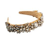 Cerchietto per capelli barocco stile coreano semplice con strass colorati da donna