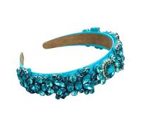 Cerchietto per capelli barocco stile coreano semplice con strass colorati da donna