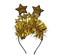 Cerchietto per capelli carino a forma di stella a cinque punte glitterato da donna fascia per trucco per festival accessori per capelli per prestazioni per feste Cerchi per capelli per donne Capodanno