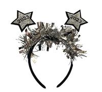 Cerchietto per capelli carino a forma di stella a cinque punte glitterato da donna fascia per trucco per festival accessori per capelli per prestazioni per feste Cerchi per capelli per donne Capodanno