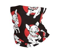 Cerchietto per Capelli Cartoon French Dog Deep Black Unisex Sciarpa A Tubo Versatili Scaldacollo per Sports Yoga Donna