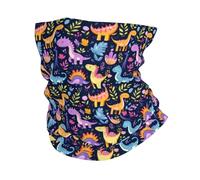 Cerchietto per Capelli Cartoon Plant Dinosaur Print Lavabile Passamontagna Sportiva Sciarpa a Mezza Faccia per Sports Arrampicata 26X30cm