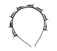 Cerchietto per capelli con clip, doppia frangia, forcina per capelli, pettine dentato, strumento per treccia, cerchietto per capelli ricci, lisci e spessi