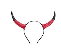 Cerchietto per capelli con corna da diavolo rosso, bestia e tori, cerchietto per capelli in corno di bue, accessori per capelli per feste e cosplay