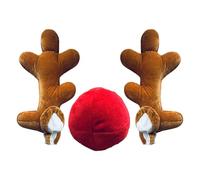 Cerchietto per capelli con corna di cervo, cerchietto natalizio con corna di renna, decorazione natalizia per festival, attività automobilistiche, auto, feste, camion, viaggi su strada