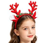 Cerchietto per capelli con corna di cervo realistico natalizio | Orecchie di cervo per feste in maschera Halloween raduno scuola giocare teatro palcoscenico carnevale
