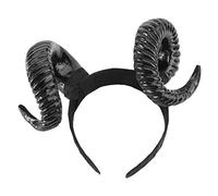 Cerchietto per capelli con corno di diavolo, grande, per cosplay, corno di bue, accessori per feste di Halloween