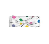 Cerchietto per capelli con fiocco a pois ondulati, morbido ed elastico, per bambini da 0 a 6 mesi | Delicato sulla pelle sensibile. Design grazioso. Perfetto per le neomamme.