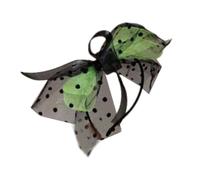 Cerchietto per capelli con fiocco in rete a pois estetici per donne e ragazze francesi fascinator Hairhoop per abiti da sera