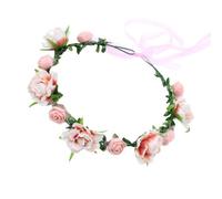 Cerchietto per capelli con fiori finti per spiaggia, matrimonio, fascia per capelli BohoStyle Frontlet Hairband sposa testa ornamenti