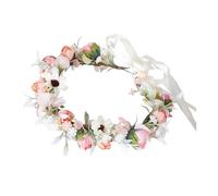 Cerchietto per capelli con fiori vintage, per matrimoni, festival, per matrimoni, feste, regolabile, per feste di nozze