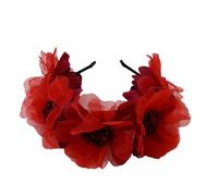 Cerchietto per capelli con margherite e fiori, da sposa, da sposa, con rosa, per uso quotidiano e occasioni speciali