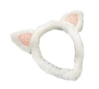 Cerchietto per capelli con orecchie da gattino, accessori per foto, cerchietto per capelli pelosi per feste divertenti fasce per festival musicali con orecchie di gatti