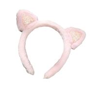 Cerchietto per capelli con orecchie da gattino, accessori per foto, cerchietto per capelli pelosi per feste divertenti fasce per festival musicali con orecchie di gatti