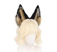 Cerchietto per capelli con orecchie di animale, accessorio per lo styling dei capelli, in morbido peluche, accessorio per cosplay per fan di anime e festival musicali, fasce per orecchie fatte a mano