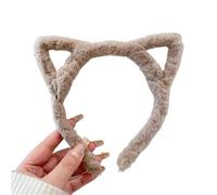 Cerchietto per capelli con orecchie di gatto in peluche, stile Lolita, per ragazze, stile cartone animato, cerchietto per capelli coreano, accessorio per capelli da donna, per cosplay, feste in