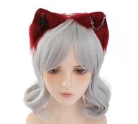 Cerchietto per capelli con orecchie di gatto, sottocultura con orecchini, per gli appassionati di film, anime, incontri a tema, Halloween, donne, adulti, anime, gioco di ruolo