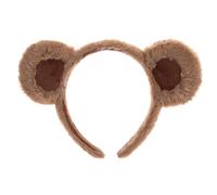 Cerchietto per capelli con orecchie di orsacchiotto, con orecchie di animali, per il trucco, lavaggio del viso, cosplay, marrone cammello