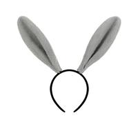 Cerchietto per capelli con orecchie grandi, stile, Gray | Cerchietto per capelli in stile coniglietto, fascia per capelli da donna, accessori per capelli
