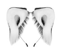 Cerchietto per capelli con orecchie in morbido peluche, fatto a mano, per convegni anime, spettacoli teatrali, ragazze, celebrazioni festive