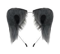 Cerchietto per capelli con orecchie in morbido peluche, fatto a mano, per convegni anime, spettacoli teatrali, ragazze, celebrazioni festive