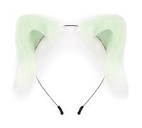 Cerchietto per capelli con orecchie in morbido peluche, fatto a mano, per convegni anime, spettacoli teatrali, ragazze, celebrazioni festive