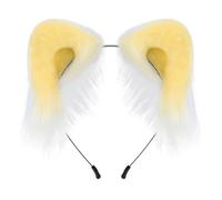 Cerchietto per capelli con orecchie in morbido peluche, fatto a mano, per convegni anime, spettacoli teatrali, ragazze, celebrazioni festive