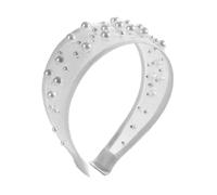 Cerchietto per capelli con perla e struttura ad arco per datteri del tè | Forma ad arco per una finitura elegante dell'outfit da cena e accenti formali