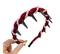 Cerchietto per capelli con perle artificiali: bellissimo accessorio per capelli da sposa, accessori per capelli alla moda per feste di nozze con perle