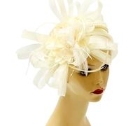 Cerchietto per capelli con perle e fiori, per feste e spettacoli teatrali, adatto a tutte le taglie, aggiunge un tocco di fantasia al look