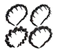 Cerchietto per capelli con perle ondulate, pettine antiscivolo | Vintage alto teschio dentato fascia per capelli alla moda fascia per capelli per donne ragazze damigelle danzatrici abiti da sera tutti
